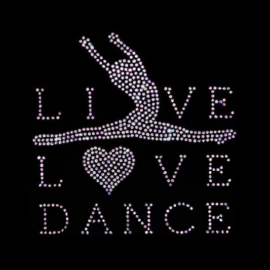 Live love dance med spagat 20x20 cm